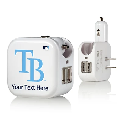Tampa Bay Rays Personalized 2-In-1 USB Charger