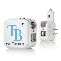 Tampa Bay Rays Personalized 2-In-1 USB Charger