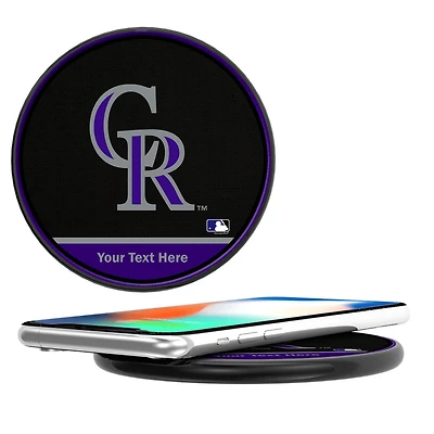 Colorado Rockies Personalized 10-Watt Wireless Phone Charger