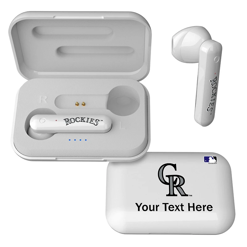 Colorado Rockies Personalized True Wireless Earbuds