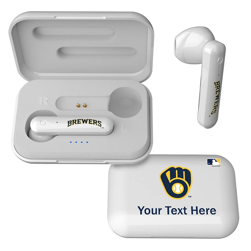 Milwaukee Brewers Personalized True Wireless Earbuds