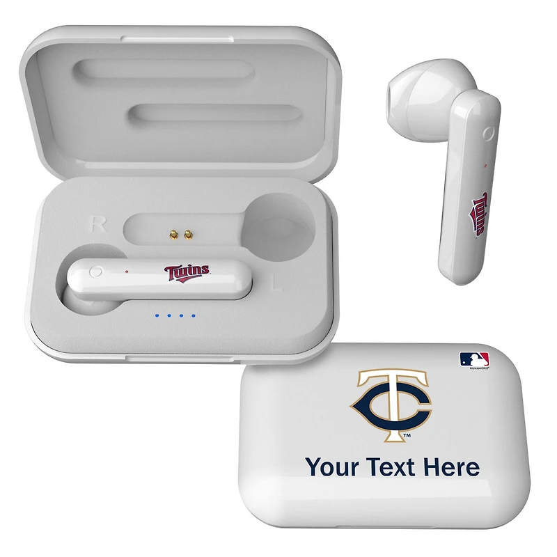 Minnesota Twins Personalized True Wireless Earbuds