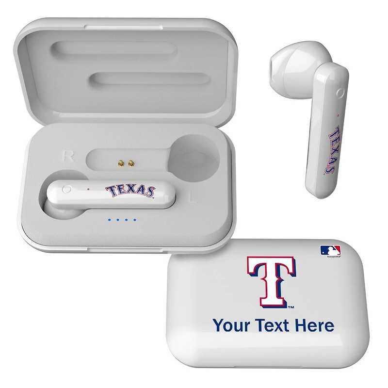 Texas Rangers Personalized True Wireless Earbuds