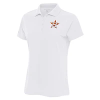 Women's Antigua White Houston Astros Logo Legacy Pique Polo