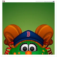 Tessie Boston Red Sox 12'' x 12'' Minimalist Mascot Poster Print