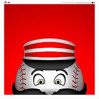 Mr. Redlegs Cincinnati Reds 12'' x 12'' Minimalist Mascot Poster Print