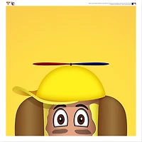 Mustard Cleveland Guardians 12'' x 12'' Minimalist Mascot Poster Print