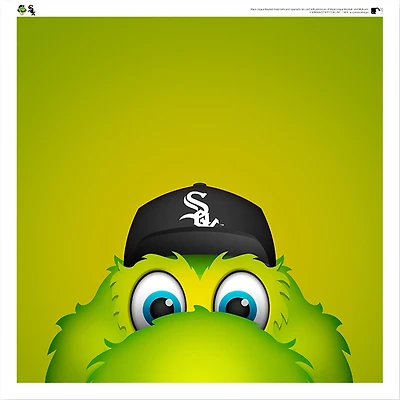 Southpaw Chicago White Sox 12'' x 12'' Minimalist Mascot Poster Print