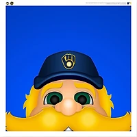 Bernie Brewer Milwaukee Brewers 12'' x 12'' Minimalist Mascot Poster Print