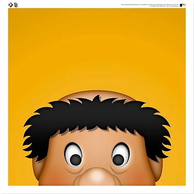 The Swinging Friar San Diego Padres 12'' x 12'' Minimalist Mascot Poster Print