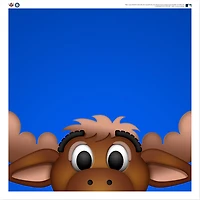 MARINER MOOSE Seattle Mariners 12'' x 12'' Minimalist Mascot Poster Print