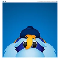 RAYMOND Tampa Bay Rays 12'' x 12'' Minimalist Mascot Poster Print