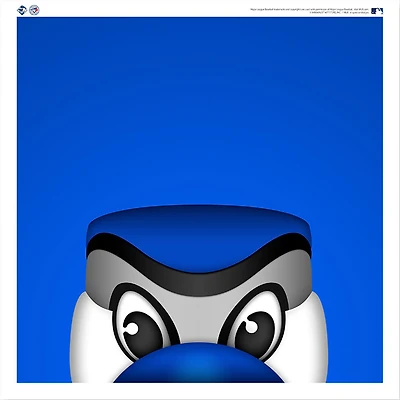 Ace Toronto Blue Jays 12'' x 12'' Minimalist Mascot Poster Print