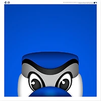 Ace Toronto Blue Jays 12'' x 12'' Minimalist Mascot Poster Print
