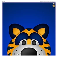 Sabretooth Buffalo Sabres 12'' x 12'' Minimalist Mascot Poster Print