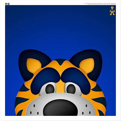 Sabretooth Buffalo Sabres 12'' x 12'' Minimalist Mascot Poster Print
