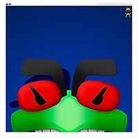 Stinger Columbus Blue Jackets 12'' x 12'' Minimalist Mascot Poster Print