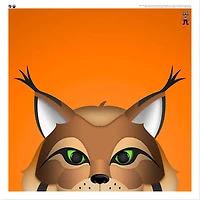 Hunter Edmonton Oilers 12'' x 12'' Minimalist Mascot Poster Print