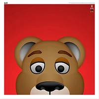 Stanley C. Panther Florida Panthers 12'' x 12'' Minimalist Mascot Poster Print