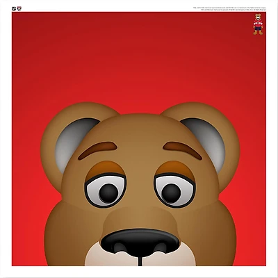 Stanley C. Panther Florida Panthers 12'' x 12'' Minimalist Mascot Poster Print