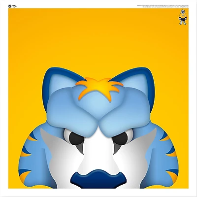Gnash Nashville Predators 12'' x 12'' Minimalist Mascot Poster Print