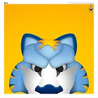 Gnash Nashville Predators 12'' x 12'' Minimalist Mascot Poster Print