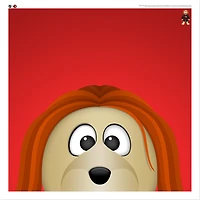 Sparatcat Ottawa Senators 12'' x 12'' Minimalist Mascot Poster Print