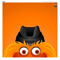 Gritty Philadelphia Flyers 12'' x 12'' Minimalist Mascot Poster Print