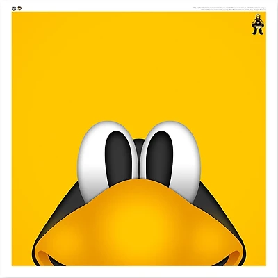 Iceburgh Pittsburgh Penguins 12'' x 12'' Minimalist Mascot Poster Print