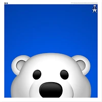 Carlton The Bear Toronto Maple Leafs 12'' x 12'' Minimalist Mascot Poster Print