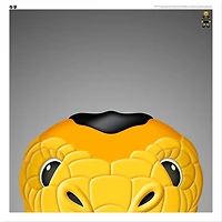 Chance The Gila Monster Vegas Golden Knights 12'' x 12'' Minimalist Mascot Poster Print