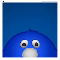 Blue Blob Xavier Musketeers 12'' x 12'' Minimalist Mascot Poster Print