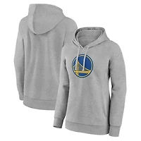 Women's Gray Golden State Warriors Team Primary Logo Pullover Hoodie