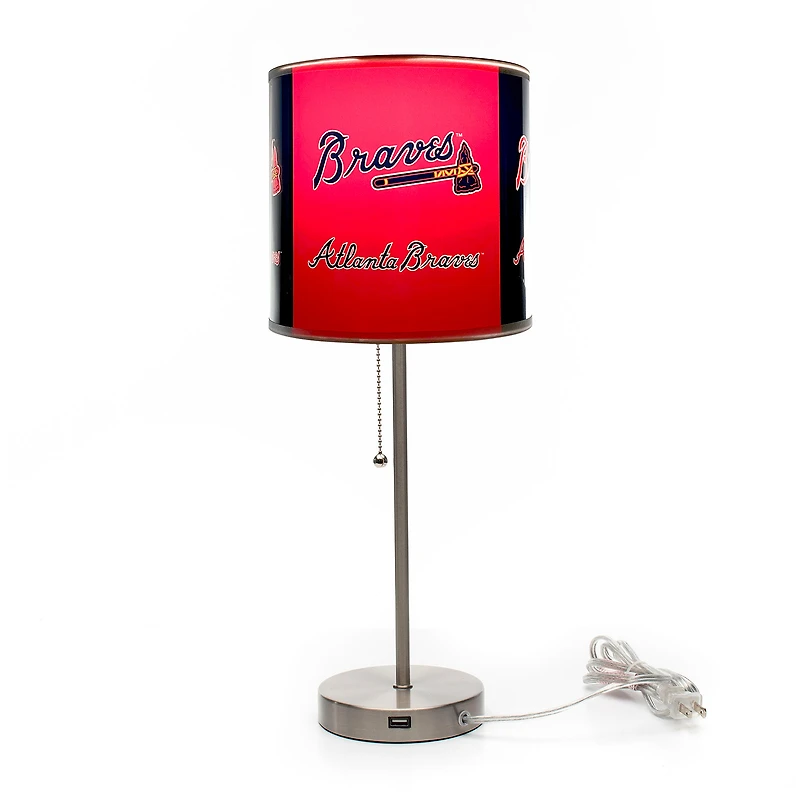 Imperial Atlanta Braves Chrome Desk Lamp