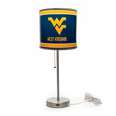 Imperial West Virginia Mountaineers Chrome Desk Lamp