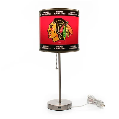 Imperial Chicago Blackhawks Chrome Desk Lamp