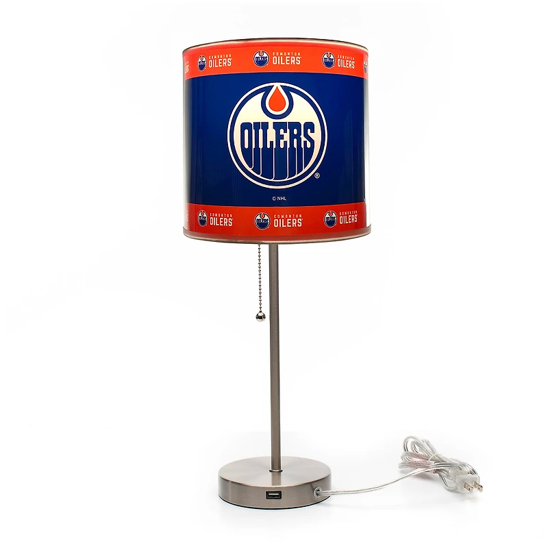 Imperial Edmonton Oilers Chrome Desk Lamp