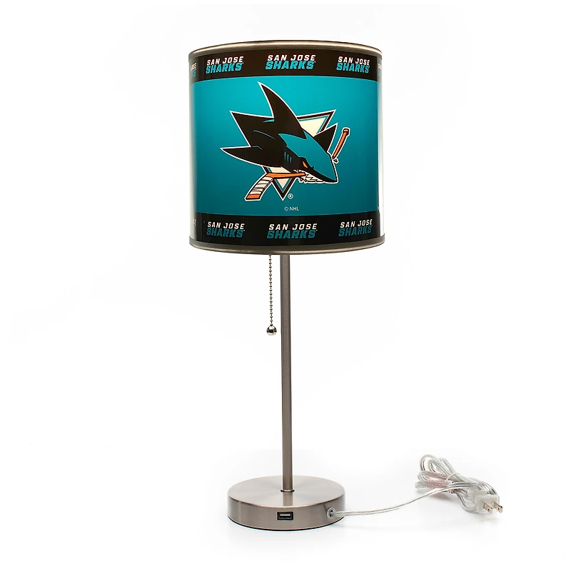 Imperial San Jose Sharks Chrome Desk Lamp