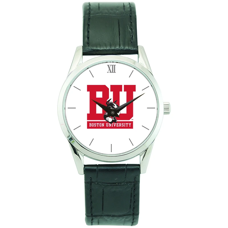 Unisex Silver Boston University Stainless Steel Wristwatch