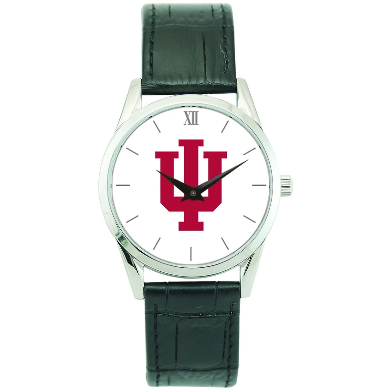Unisex Silver Indiana Hoosiers Stainless Steel Wristwatch
