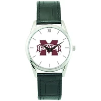 Unisex Silver Mississippi State Bulldogs Stainless Steel Wristwatch