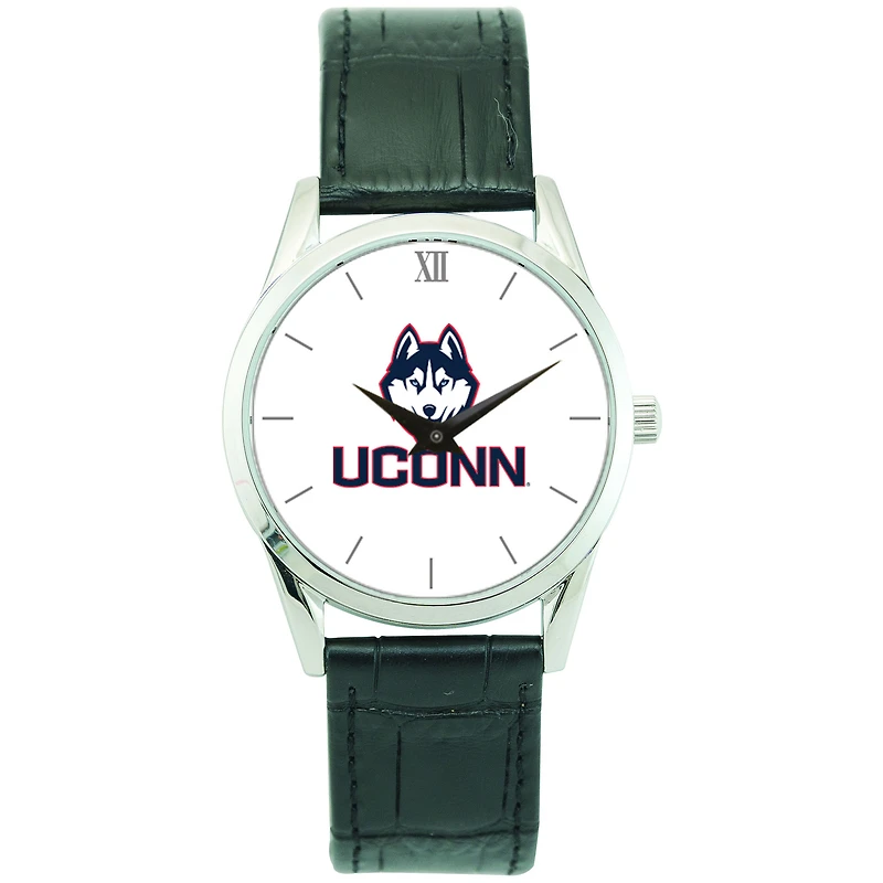 Unisex Silver UConn Huskies Stainless Steel Wristwatch