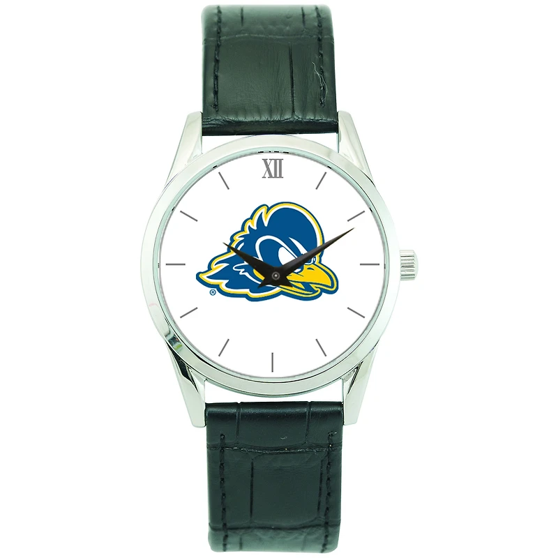 Unisex Silver Delaware Fightin' Blue Hens Stainless Steel Wristwatch