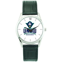 Unisex Silver UNC Wilmington Seahawks Stainless Steel Wristwatch