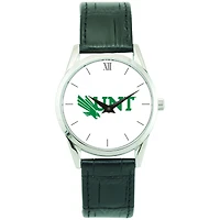 Unisex Silver North Texas Mean Green Stainless Steel Wristwatch