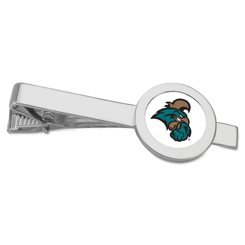 Silver Coastal Carolina Chanticleers Team Logo Tie Bar