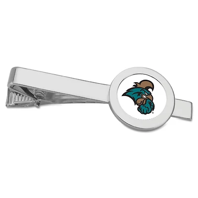 Silver Coastal Carolina Chanticleers Team Logo Tie Bar