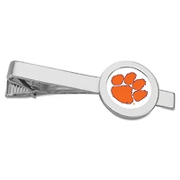 Silver Clemson Tigers Team Logo Tie Bar