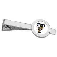 Silver FIU Panthers Team Logo Tie Bar