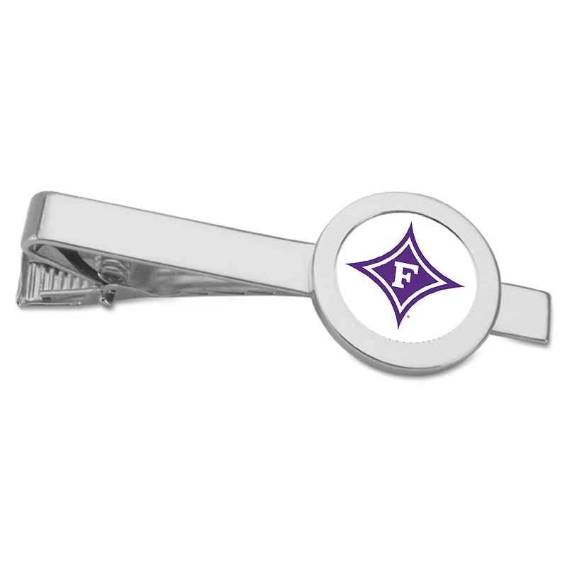 Silver Furman Paladins Team Logo Tie Bar
